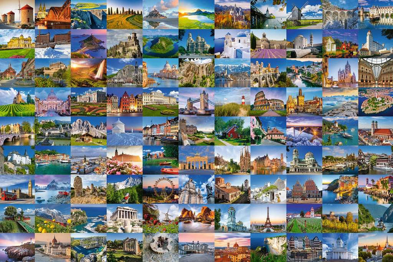 99 מקומות יפים באירופה, פאזל 3000 חלקים